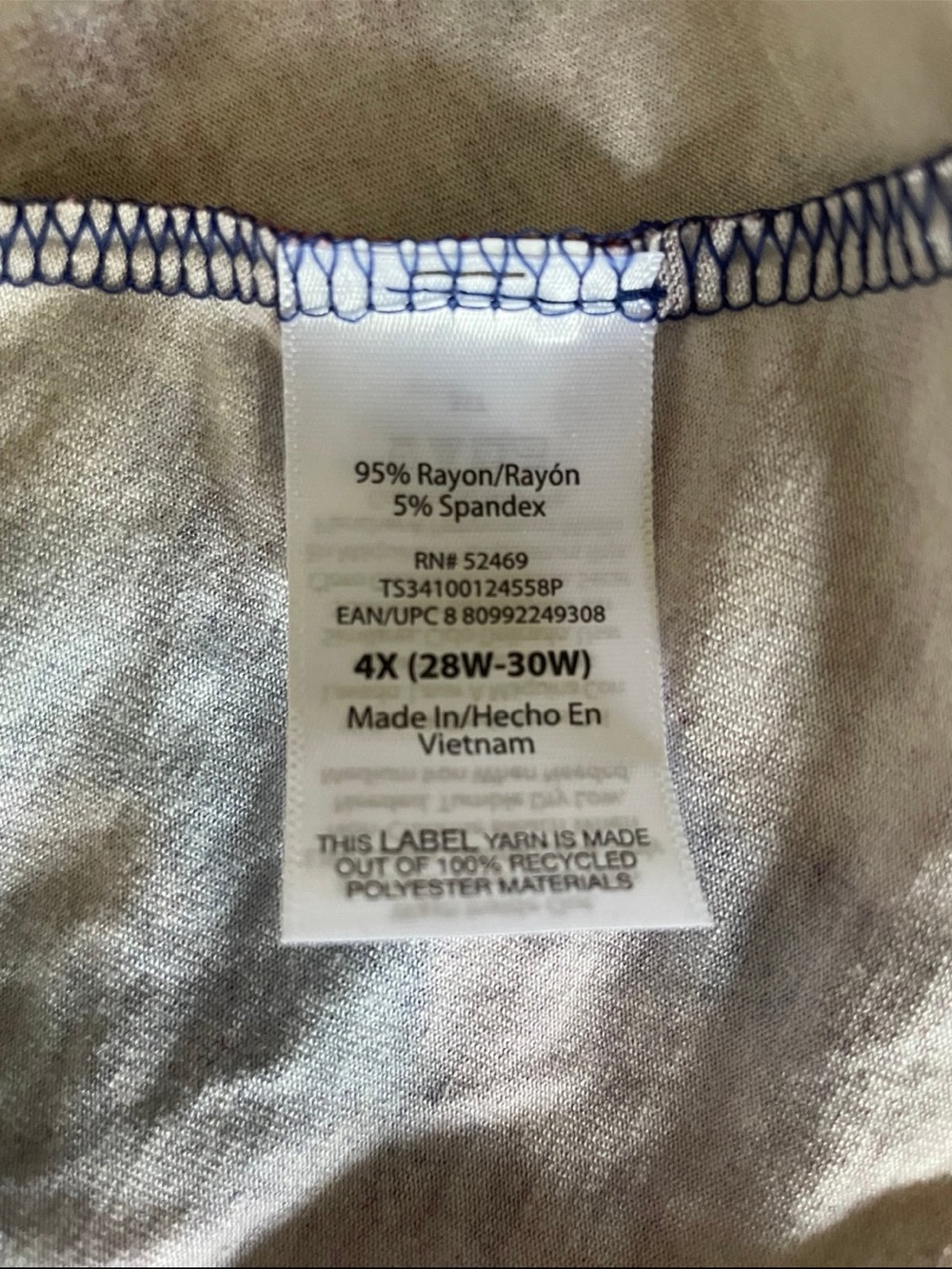 Terra & Sky Women's Plus Size Long Sleeve Swing Dress, Size 4X 28w-30w NWT - Picture 6 of 7
